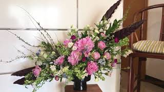 療癒花藝#18: 教會插花～大鵬展翅Therapeutic Flower Arrangement ~ Church Flower Arrangement | Gubahan Bunga| 교회 꽃꽂이