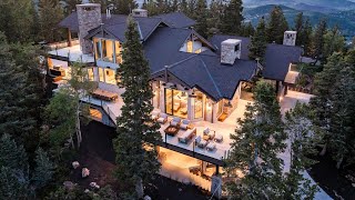 This $22,000,000 Exquisite mountain home in Park City offers nearly 360-degree jaw dropping views