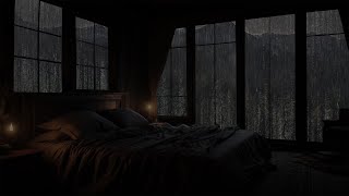 Rain Sounds for Sleeping - Deep Sleep Relaxation with Sound of Heavy Rain and Thunder on Window