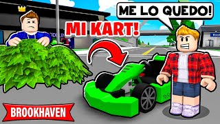 ESTO PASA SI DEJAS EL MEJOR KART DE BROOKHAVEN SOLO! 🤣🏡 - Roblox YoSoyLoki