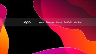 Glass Navbar with Video Background HTML & CSS Tutorial