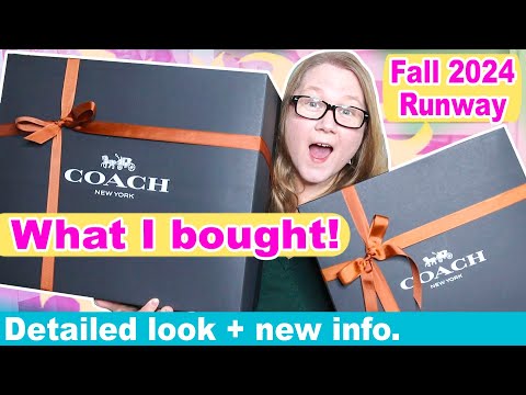 Surprised by these COACH fall 2024 runway bags + what I didn't buy and why || Autumn Beckman