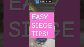 Easy Siege Tips For Beginners. #r6 #rainbowsixsiege #r6tips #rainbowsix #gaming