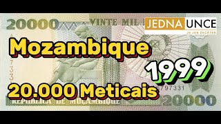 MOSAMBIK MOZAMBIQUE 20.000 METICAIS 1999 BANKNOTES COLLECTING PAPER MONEY Africa NOTE Educational