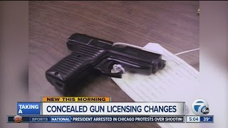 Concealed gun licensing changes in Michigan