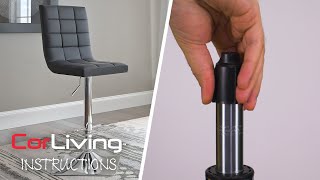 How To Replace Cylinder on a Bar Stool | CorLiving