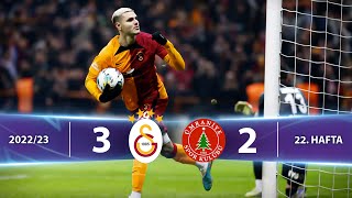 Galatasaray - HangiKredi Ümraniyespor (3-2) Highlights/Özet | Spor Toto Süper Lig - 2022/23