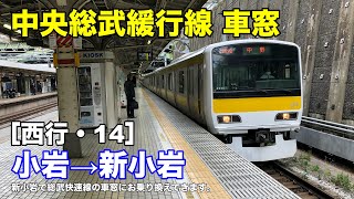 中央総武緩行線 車窓［西行・14］小岩→新小岩