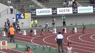 成年女子100m予選4組 和田麻希 11.83(-0.4) 岐阜国体 Maki Wada 1st