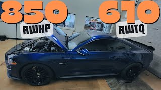 2019 Mustang GT (PROCHARGER P1X 850 RWHP DYNO) w/ mods at Brenspeed on E85