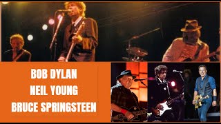 Bobby, Shakey and the Boss rockin' together -Bob Dylan w/ Neil Young + Bruce Springsteen live in NYC