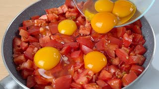 Nunca había comido unos huevos tan ricos🔝2 recetas de huevos con tomate para el desayuno # 154