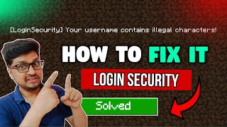 Login security your username contains illegal characters | How to fix aternos server login Problem