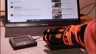 A GREAT TRACKPAD FOR YOUR SIM RIG? PERIPAD-504 Touchpad SIM RACING GLOVES TESTING!