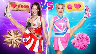Poor Popular vs Rich Unpopular Cheerleader! Who Will Be the Best Cheerleader