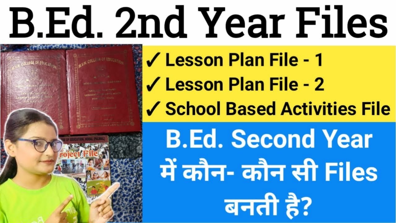 B.Ed. 2nd Year All Files || Practical Files Of B.Ed. || FULL ...