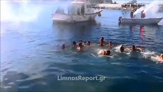 LimnosReport web tv: Αγιασμός των Υδάτων στο παλαιό λιμάνι της Μύρινας στην Λήμνο