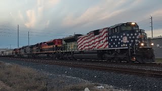 KCS 4006 Veteran Unit SD70ACE leads the KCS-GIHKCI ft KCS GREY GHOST,  Rosenberg TX 2/12/23