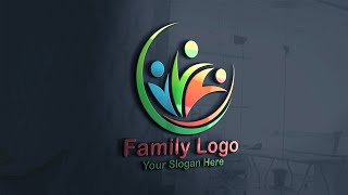 Free Family Logo Vector Tutorial