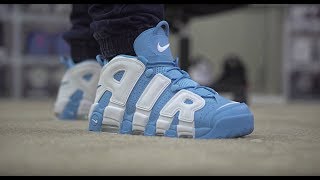 Air Uptempo University Blue On Foot Review