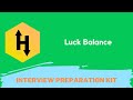 HackerRank Luck Balance problem solution in Python programming | Interview Preparation Kit
