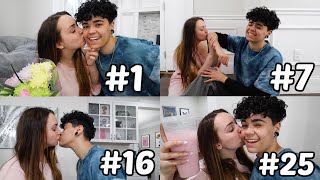 SEEING HOW MANY TIMES I CAN GET MY GIRLFRIEND TO KISS ME IN A DAY!!