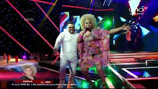 Nidia y su impresionante presentación  | Fiesta | Galas en vivo | Factor X Bolivia 2018