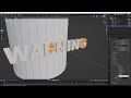 engrave or emboss text on curved surfaces in blender