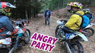 Motorcycle Fun - Angry Man Breaks Dirt Bike Party 2020