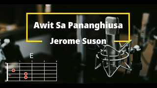 Awit sa panaghiusa - Jerome Suson | Lyrics and Chords