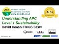 Understanding RICS APC Level 1 Sustainability Competency APC Expert Webinar