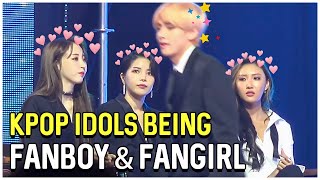 Kpop Idols Fanboying And Fangirling Over BTS