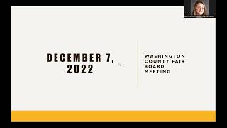 Fair Board Meeting conducted on Dec. 7, 2022