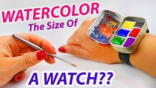 Next Level Painting: Testing The VIRAL Watercolor Watch