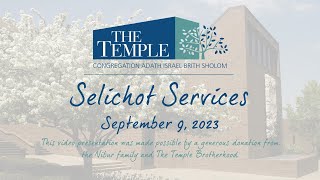 Selichot Services September 9