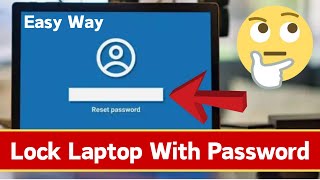 How To Lock Laptop With Password Windows 10 | How To Set Password On Your Laptop (Easiest Way)