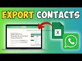 How to Export WhatsApp Group Contacts to Excel (Simple Export Guide)