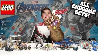 WAR MACHINE BUSTER - ALL LEGO Avengers Endgame Sets 76124 - Time-lapse Speed Build \u0026 Review!