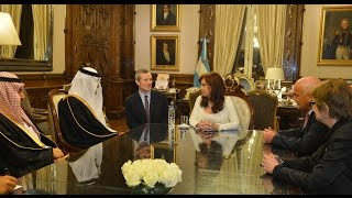 19 de AGO. Cristina Fernández recibió al Ministro de Turismo de Arabia Saudita