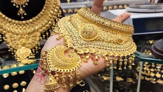 ভারি ওজনের গলার নেকলেস। নিউ তিশা জুয়েলার্স/ gold neclace