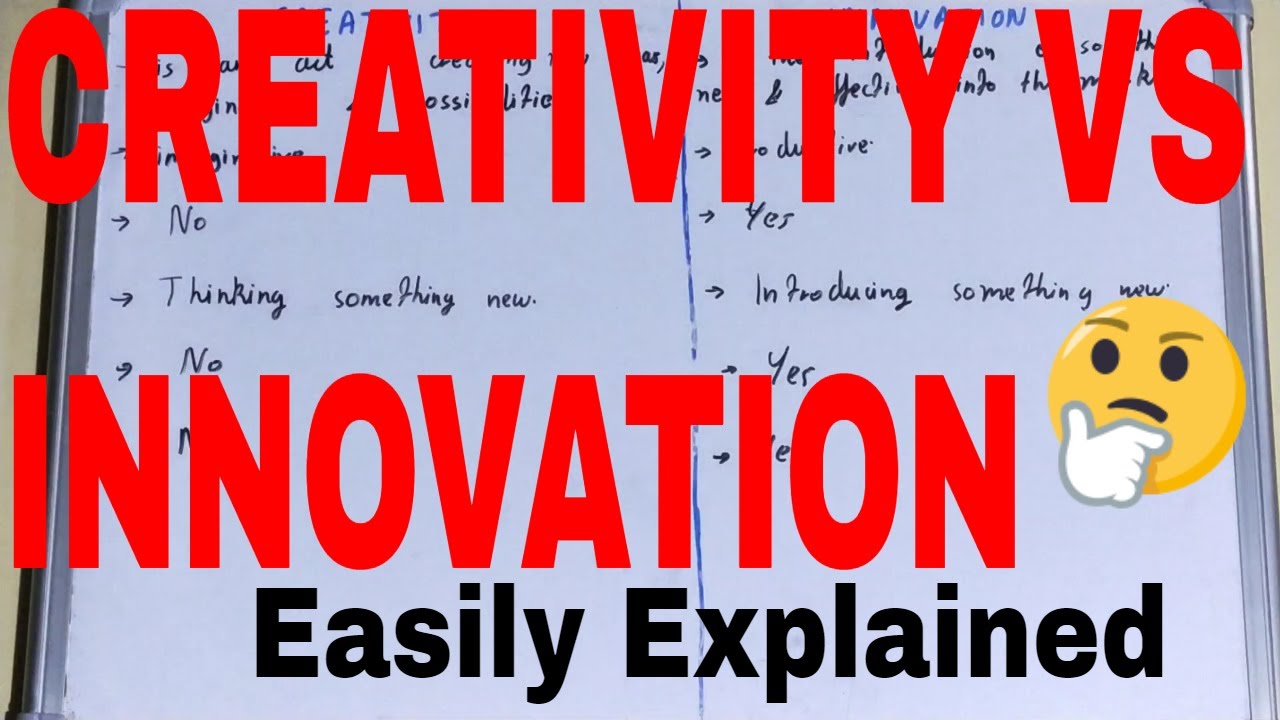 Creativity Vs Innovation|Difference Between Creativity And Innovation ...