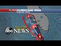 Latest tracking of Hurricane Irma