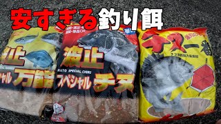 199円激安の釣り餌を使ったら大きい魚釣れたよ。