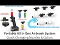 Testing A Portable All in One  Airbrush / SprayGun From Amazon - Quick Changing Colors & Nozzles