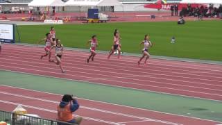 2016ジュニアオリンピック陸上　A女子200m予選4組