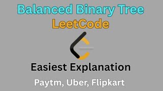 Balanced Binary Tree|LeetCode|Easiest Solution