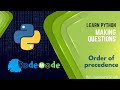 Operator Precedence in Python | What is operator precedence