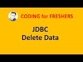 JDBC - Deleting Data from Table
