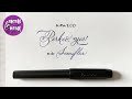 Kaweco Perkeo All Black. Calligraphy test with fountain pen #01