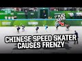 Chinese speed skater tricks competitors | Things You Missed